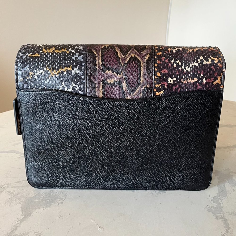 SOLD Coach 1941 Large Tabby Exotic Snakeskin Shoulder Bag w Leather Crossbody - Picture 5 of 16
